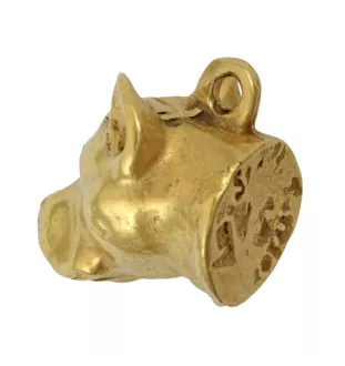 American Staffordshire Terrier, Amstaff, Am staff, Staff - Collier de chien dans une boîte cadeau, pendentif plaqué or pour les fans de chiens, bijoux remarquables par Art-Dog