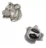 Amerykański Staffordshire terrier pin posrebrzony w pudełku Art-Dog