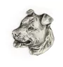 American Staffordshire Terrier, Amstaff - Hundebrosche in Geschenkbox, elegante Anstecknadel, Reversnadel für Art-Dog Markenjacke
