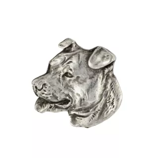 American Staffordshire Terrier, Amstaff - Dog brooch in a gift box, elegant pin, lapel pin for Art-Dog brand jacket
