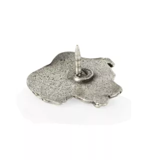 Amerykański Staffordshire terrier pin posrebrzony w pudełku Art-Dog