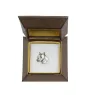American Staffordshire Terrier, Amstaff I - Dog brooch in a gift box, elegant pin, lapel pin for Art-Dog brand jacket