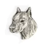 American Staffordshire Terrier, Amstaff I - Hundebrosche in Geschenkbox, elegante Anstecknadel, Reversnadel für Art-Dog Markenjacke