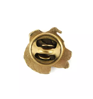 Amerykański Staffordshire terrier pin pozłocony w pudełku Art-Dog