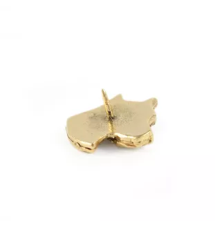 American Staffordshire Terrier, Amstaff I - Dog brooch in decorative box, elegant gold-plated pin, Art-Dog brand jacket pin