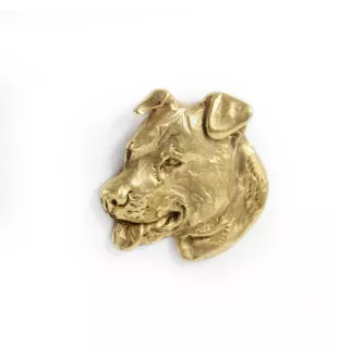 Amerykański Staffordshire terrier pin pozłocony Art-Dog