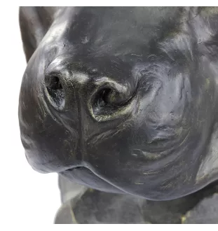 American Staffordshire Terrier, Amstaff I - dog bust, large dog head for the garden, unique living room decoration by Art-Dog brand