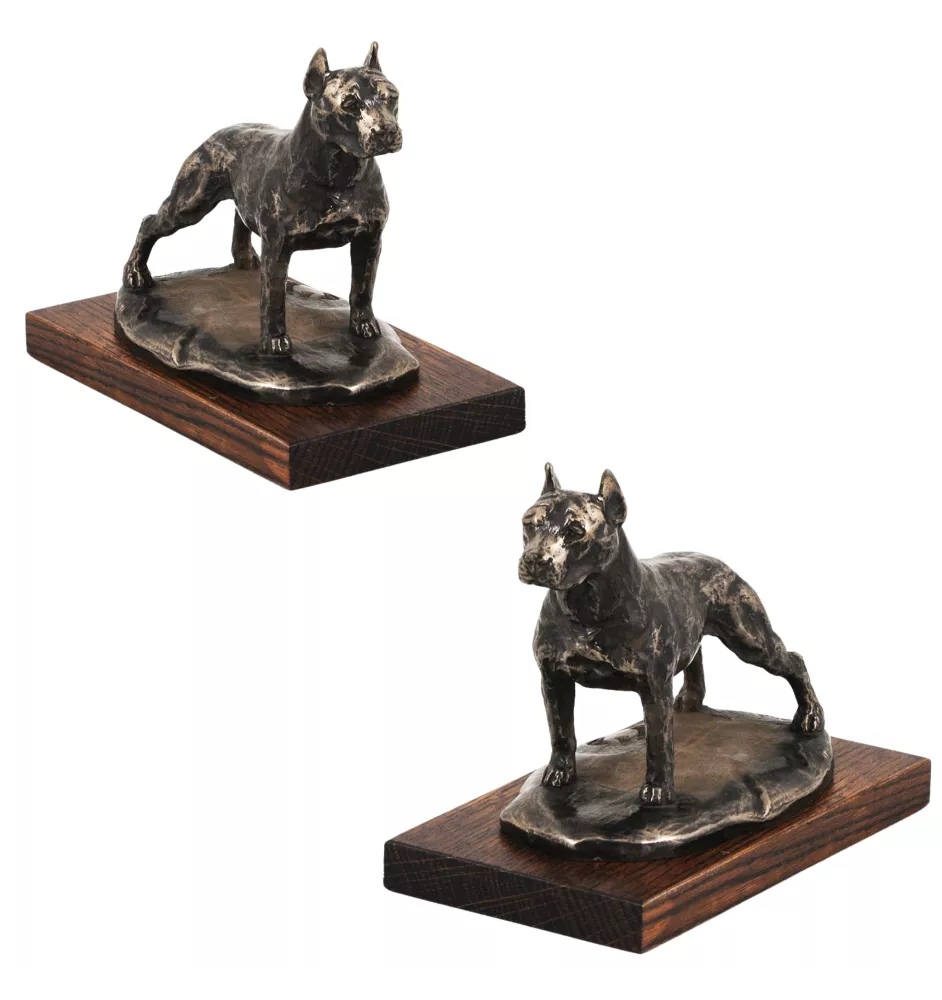 American Staffordshire Terrier, Amstaff - dog statue, figurine for office, trophy for dog show by Art-Dog brand