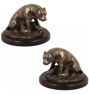 American Staffordshire Terrier, Amstaff, Am staff, Staff I - statue de chien, figurine pour bureau, trophée pour exposition canine par la marque Art-Dog