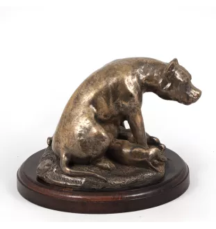 American Staffordshire Terrier, Amstaff I - dog statue, figurine for office, trophy for dog show by Art-Dog brand