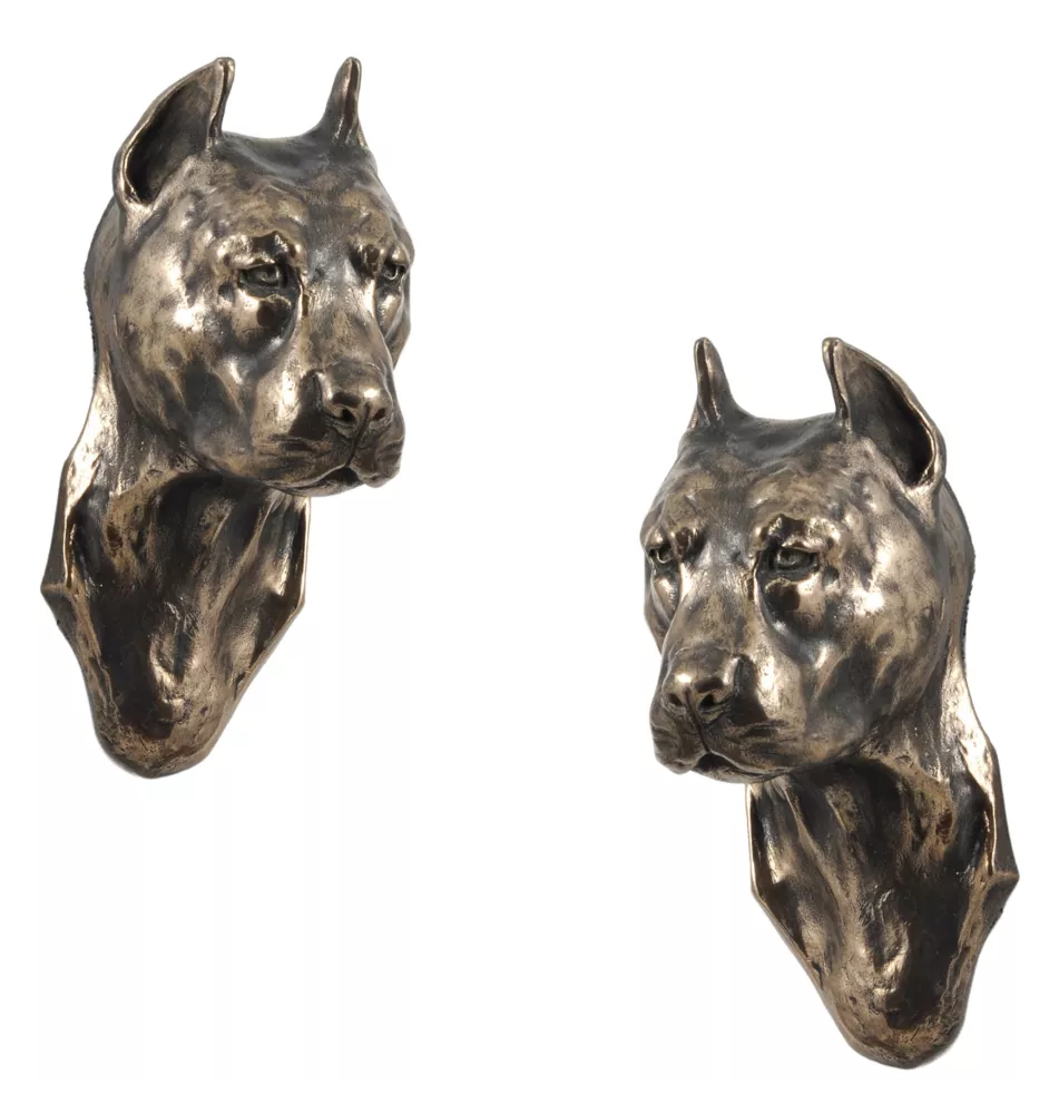 American Staffordshire Terrier, Amstaff, Am staff, Staff III - Statue de chien, buste suspendu, décoration unique pour les amoureux des chiens par la marque Art-Dog