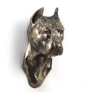 American Staffordshire Terrier, Amstaff III - Hundestatue, hängende Büste, einzigartige Dekoration für Hundeliebhaber der Marke Art-Dog