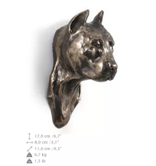 American Staffordshire Terrier, Amstaff, Am staff, Staff III - Statue de chien, buste suspendu, décoration unique pour les amoureux des chiens par la marque Art-Dog