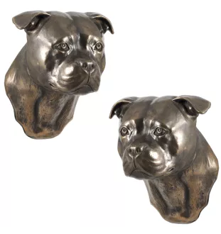 American Staffordshire Terrier, Amstaff, Am staff, Staff I - Statue de chien, buste suspendu, décoration unique pour les amoureux des chiens par la marque Art-Dog