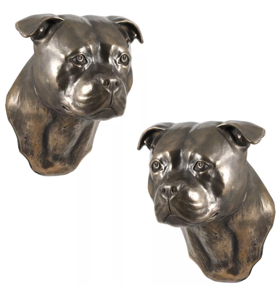American Staffordshire Terrier, Amstaff, Am staff, Staff I - Statue de chien, buste suspendu, décoration unique pour les amoureux des chiens par la marque Art-Dog