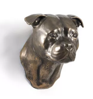 American Staffordshire Terrier, Amstaff I - Hundestatue, hängende Büste, einzigartige Dekoration für Hundeliebhaber der Marke Art-Dog