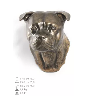 American Staffordshire Terrier, Amstaff I - Hundestatue, hängende Büste, einzigartige Dekoration für Hundeliebhaber der Marke Art-Dog