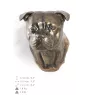 American Staffordshire Terrier, Amstaff I - Dog statue, hanging bust, unique decoration for dog lover by Art-Dog brand
