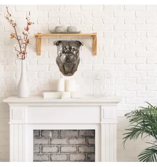 American Staffordshire Terrier, Amstaff, Am staff, Staff I - Statue de chien, buste suspendu, décoration unique pour les amoureux des chiens par la marque Art-Dog