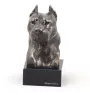 American Staffordshire Terrier, Amstaff I - Hundestatue, Büste auf Steinsockel, Skulptur, Trophäe für Hundeausstellung der Marke Art-Dog