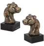 American Staffordshire Terrier, Amstaff II - Hundestatue, Büste auf Steinsockel, Skulptur, Trophäe für Hundeausstellung der Marke Art-Dog