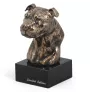 American Staffordshire Terrier, Amstaff II - Dog statue, bust on stone base, sculpture, trophy for dog show by Art-Dog brand