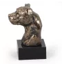 American Staffordshire Terrier, Amstaff II - Dog statue, bust on stone base, sculpture, trophy for dog show by Art-Dog brand