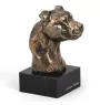American Staffordshire Terrier, Amstaff, Am staff, Staff II - Statue de chien, buste sur socle en pierre, sculpture, trophée pour exposition canine par la marque Art-Dog