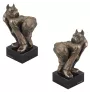 American Staffordshire Terrier, Amstaff, Am staff, Staff IV - Statue de chien, buste sur socle en pierre, sculpture, trophée pour exposition canine par la marque Art-Dog
