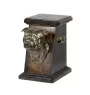 American Staffordshire Terrier, Amstaff I - urn for dog ashes, elegant urn with a statue, commemorative urn with a bust of a dog by Art-Dog brand