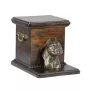 American Staffordshire Terrier, Amstaff, Am staff, Staff III - urne pour les cendres d'un chien avec une statuette, une urne élégante pour chien, une urne exceptionnelle avec un buste de chien de la m