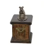 American Staffordshire Terrier, Amstaff, Am staff, Staff II - une urne pour les cendres d'un chien, une urne avec une statuette, une urne élégante de style classique de la marque Art-Dog