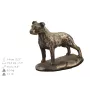 American Staffordshire Terrier, Amstaff II - urn for the ashes of a dog, urn with a statuette, elegant urn in the classic style of the Art-Dog brand