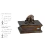 American Staffordshire Terrier, Amstaff III urne in Hundeasche, personalisierte Urne mit Statue, Holzurne mit Hund von Art-Dog