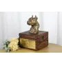 American Staffordshire Terrier, Amstaff, Am staff, Staff III - urne pour les cendres du chien avec une statuette, petite urne pour chien, urne personnalisée avec le buste du chien de la marque Art-Dog