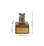 American Staffordshire Terrier, Amstaff IV - Eine Ascheurne für Hunde mit einer Statuette, eine kleine Urne für Hunde, eine personalisierte Urne mit dem Porträt eines Hundes von der Marke Art-Dog.