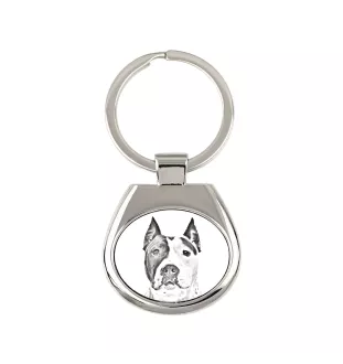 Amerykański Staffordshire terrier brelok ze zdjęciem psa Art-Dog
