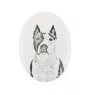 Amerykański Staffordshire terrier płyta nagrobna ze zdjęciem psa Art-Dog
