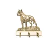 American Staffordshire Terrier, Amstaff - key holder with a dog, brass handle for dog accessories, an elegant decoration for the hallway from the Art-Dog brand.