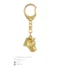 American Staffordshire Terrier, Amstaff - Gilded key ring with dog, handbag decoration, luxury accessory by Art-Dog brand