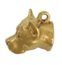 American Staffordshire Terrier, Amstaff - Gilded key ring with dog, handbag decoration, luxury accessory by Art-Dog brand