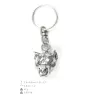 American Staffordshire Terrier, Amstaff - Silver-plated pendant with a dog in a decorative box, handbag decoration, backpack pendant by Art-Dog brand