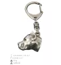 American Staffordshire Terrier, Amstaff - Silver-plated key ring with a dog in a gift box, handbag decoration, backpack pendant by Art-Dog brand
