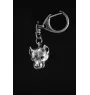 American Staffordshire Terrier, Amstaff - Silver-plated key ring with a dog in a gift box, handbag decoration, backpack pendant by Art-Dog brand