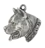 American Staffordshire Terrier, Amstaff I - Dog necklace in gift box, silver-plated locket for dog fan, striking pendant by Art-Dog brand
