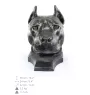 American Staffordshire Terrier, Amstaff - dog bust, large dog head for the garden, unique living room decoration by Art-Dog brand