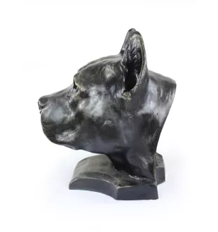 American Staffordshire Terrier, Amstaff - urn for dog ashes, dog bust, large dog head for garden by Art-Dog