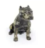 American Staffordshire Terrier, Amstaff - Hundestatue, sitzender Hund für den Schreibtisch, Dekoration für das Wohnzimmer eines Hundeliebhabers von Art-Dog