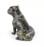 American Staffordshire Terrier, Amstaff - Hundestatue, sitzender Hund für den Schreibtisch, Dekoration für das Wohnzimmer eines Hundeliebhabers von Art-Dog