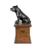 American Staffordshire Terrier, Amstaff - urn for dog ashes, wooden urn with a dog silhouette, classic urn for dog ashes by Art-Dog brand